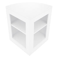 Set Bancone Bianco Hera LED K1200 C1200 CM60 con Serratura e Vetrina Espositiva