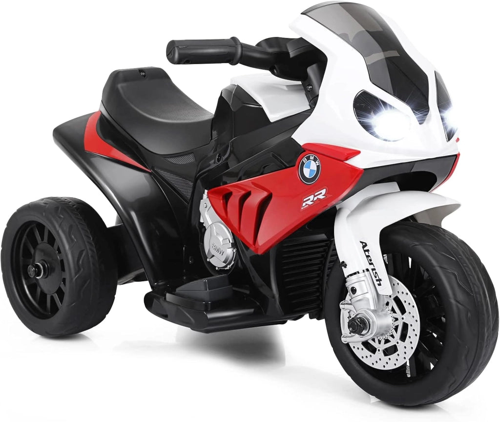 BMW Moto Cavalcabile per Bambini, Moto Giocattolo con Rotelle, Fari, Funzione Musica, Motocicletta a 3 Ruote, Regalo Perfetto per Bambini, 66 x 37 x 44,5 cm (Blu)