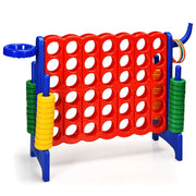 Forza 4 gigante con canestro e gioco di lancio, Gioco da esterno per bambini e adulti 84x33x79 cm Blu