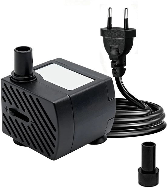 Pompa di immersione 180 l/h - Pompacqua per acquario - Pompacqua per giardino - Pompacqua per idroponica - Pompacqua silenziosa - Cavi in gomma impermeabile