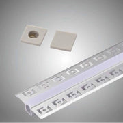 Trade Shop - Profilo Da Incasso A Scomparsa Alluminio 2 Mt Copertura Opaca Strip Led Al-11 -
