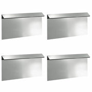Recinto per lumache 4 pz Argento 50 x 3,5 x 25 cm CFW7429267