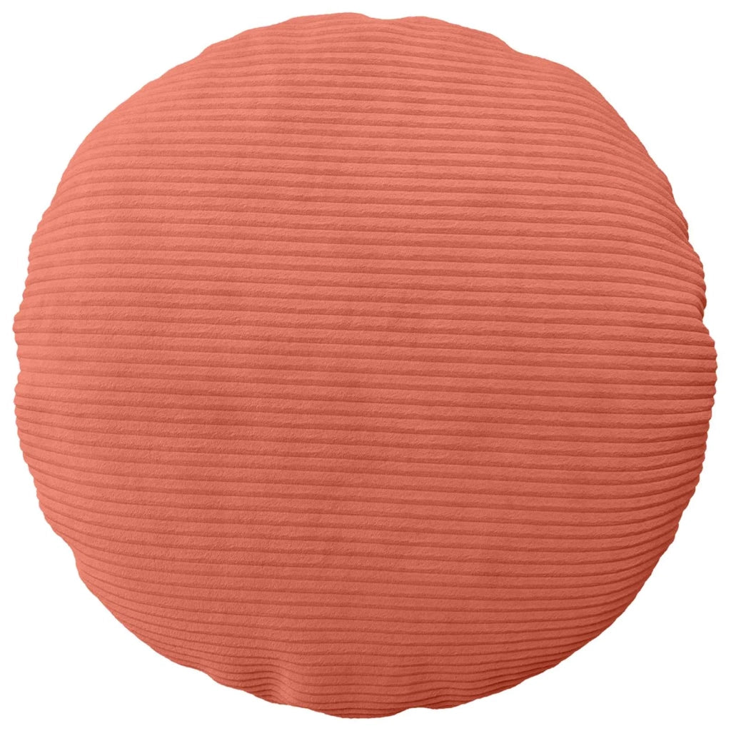 Federa 6 pcs HEERLEN Rosso Arancio Ø 60 cm corduroy 922926