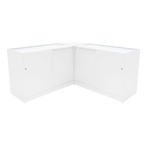 Set Banconi Andromeda LED C1200 x2 e LM60 – Bianco, Vetro, Chiavi