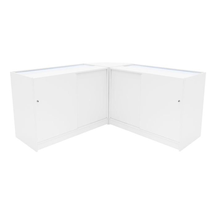 Set Banconi Andromeda LED C1200 x2 e LM60 – Bianco, Vetro, Chiavi