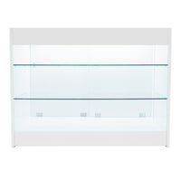 Set Bancone Bianco Apollo LED K1200 LM60 con Vetrina Espositiva 3 Ripiani