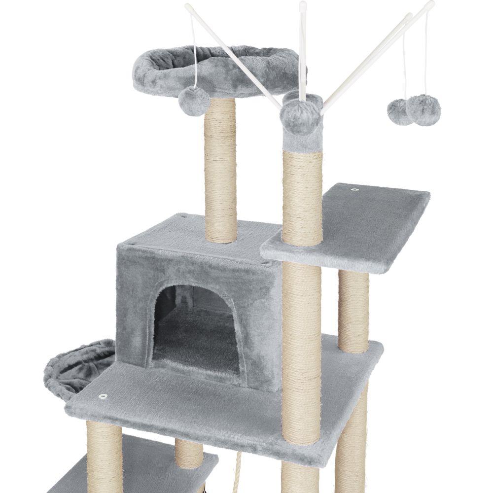 Tiragraffi per gatti 165 cm grigio 3708098