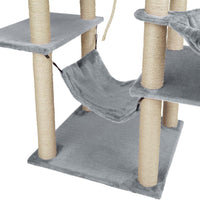 Tiragraffi per gatti 165 cm grigio 3708098