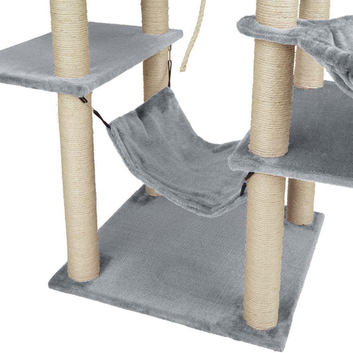 Tiragraffi per gatti 165 cm grigio 3708098