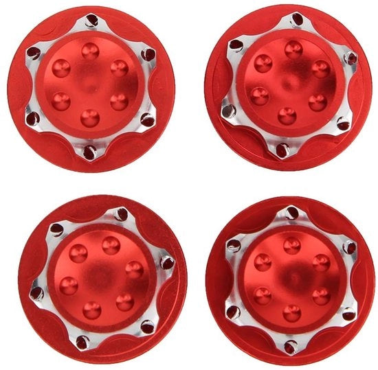Nastro di protezione per ruote 17 mm - Lega di alluminio - Eterogeneo - Impermeabile - Antiscivolo - 4 pezzi - Adatto per 1/8 RC crawler - Nastro di protezione per ruote