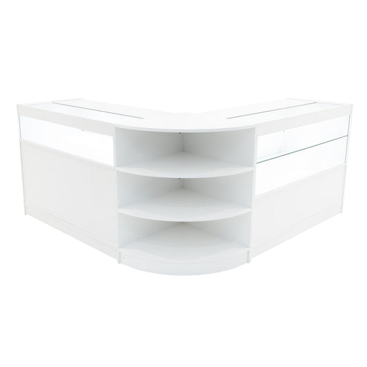 Set Banconi LED Bianco Harmonia B1200 C1200 LM60 Vetrina Negozio con Serratura