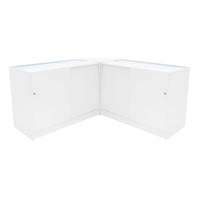 Set Banconi LED Bianco Harmonia B1200 C1200 LM60 Vetrina Negozio con Serratura