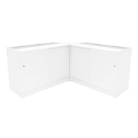 Set Banconi Bianco Calliope LED K1200 C1200 LM60 Vetrina con Ante Scorrevoli