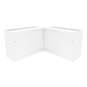 Set Banconi Bianco Calliope LED K1200 C1200 LM60 Vetrina con Ante Scorrevoli