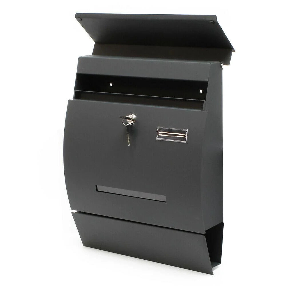 Cassetta postale dal design moderno porta giornali da parete antracite 16_0000062