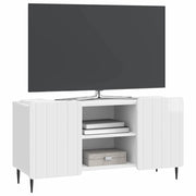 Mobile TV | Armadietto TV | Mobile Porta TV Bianco Lucido 102 x 34,5 x 52 cm Legno ingegnerizzato