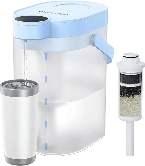 Filtro Acquasalsabile elettrico 4 Litri - Rimuove Calcare, Cloro, Piombo e Rame per Frigorifero