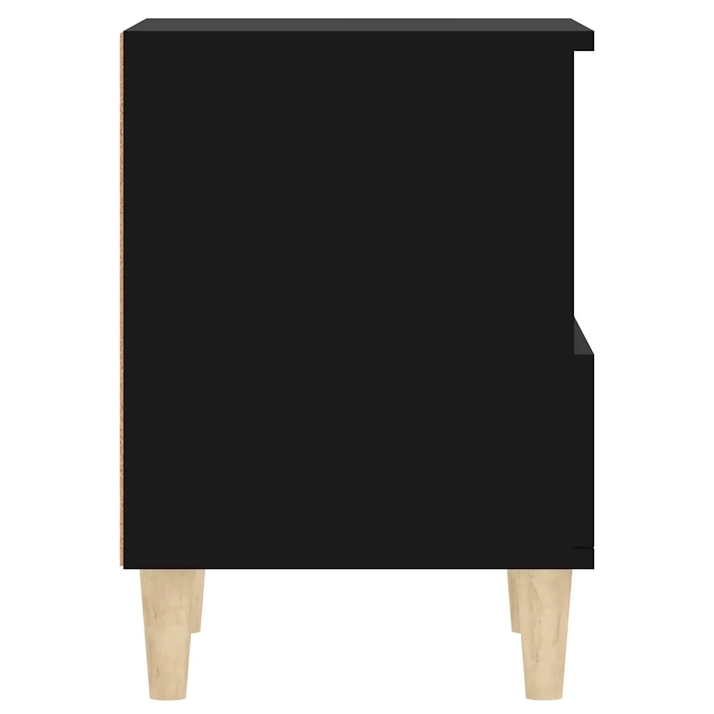 Comodino Nero 40x35x50 cm 821796