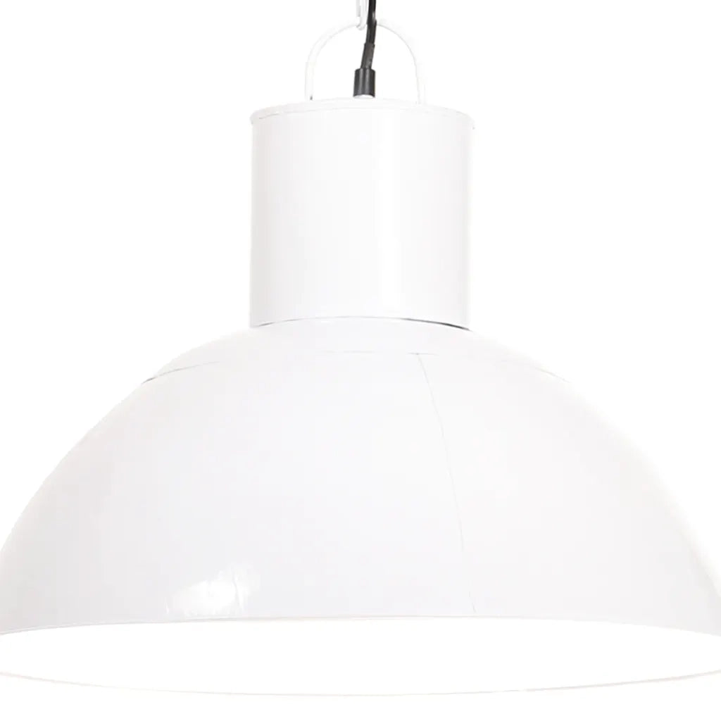 Lampada a Sospensione 25 W Bianca Rotonda 48 cm E27 cod mxl 60293