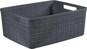 Contenitore di archiviazione sostenibile in plastica riciclata 100% a forma rettangolare 

Specifiche tecniche: 
- Materiale: plastica riciclata 100% 
- Forma: rettangolare