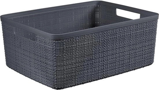Contenitore di archiviazione sostenibile in plastica riciclata 100% a forma rettangolare 

Specifiche tecniche: 
- Materiale: plastica riciclata 100% 
- Forma: rettangolare