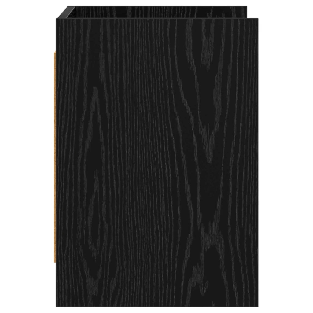 Mobile TV 60 x 33 x 47 cm Rovere Nero Legno ingegnerizzato 8011212
