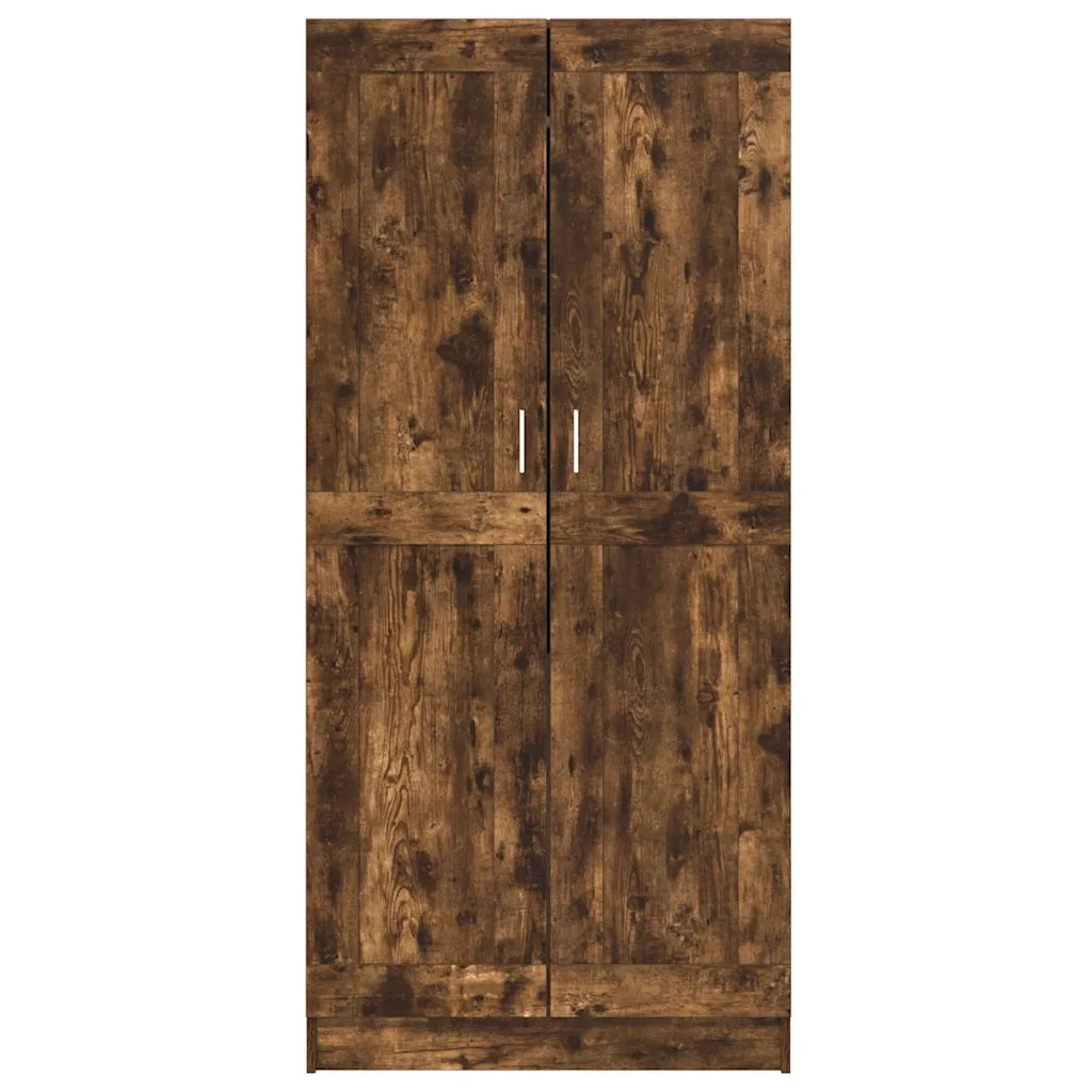 Armadio Rovere Fumo 82,5x51,5x180 cm in Legno Multistrato 826638