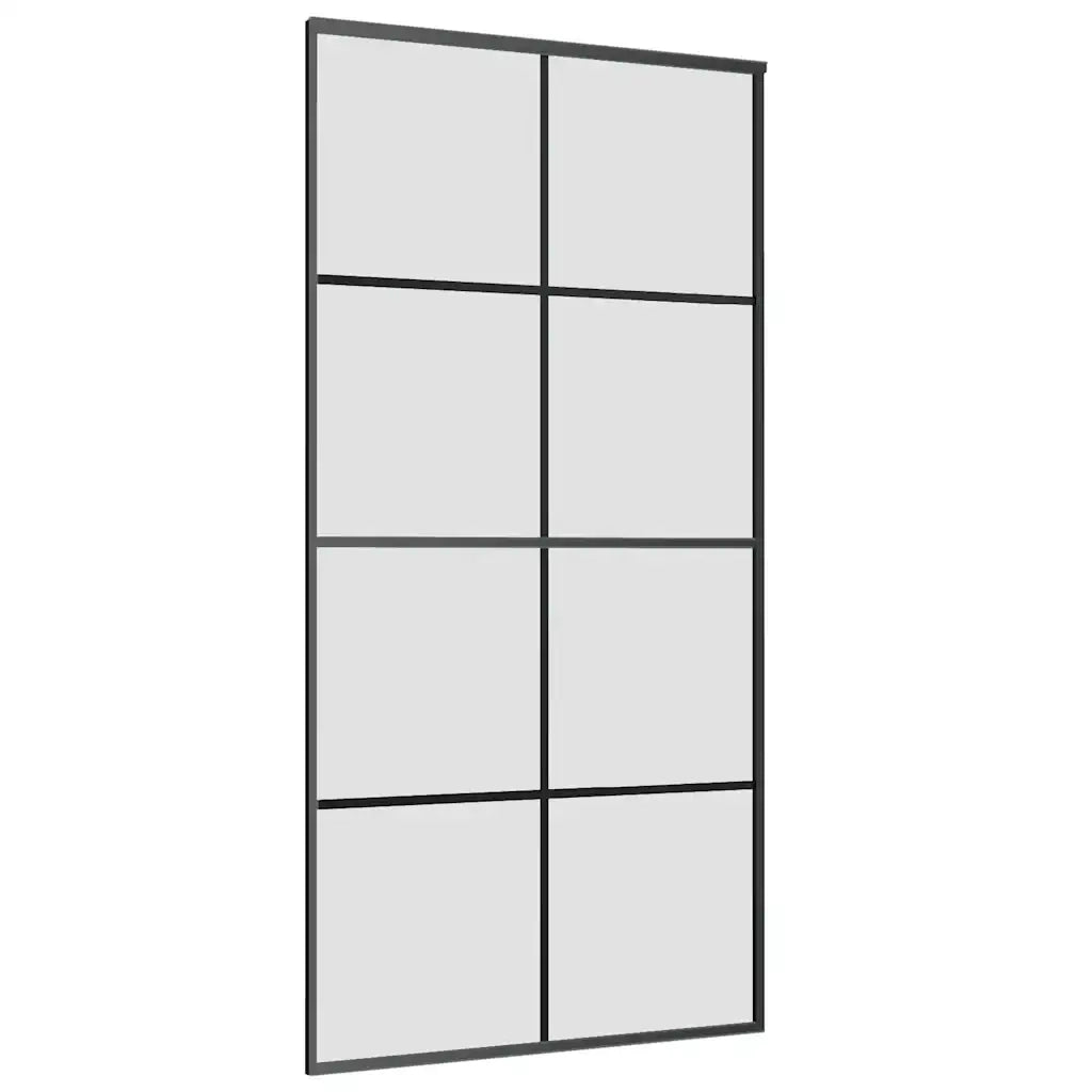 Porta Scorrevole con Ferramenta 102,5x205cm Vetro ESG Alluminio 3332904