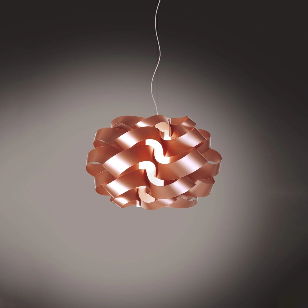 Sospensione Da Esterno Moderna Cloud Polilux ® Rame 1 Luce E27 D40Cm
