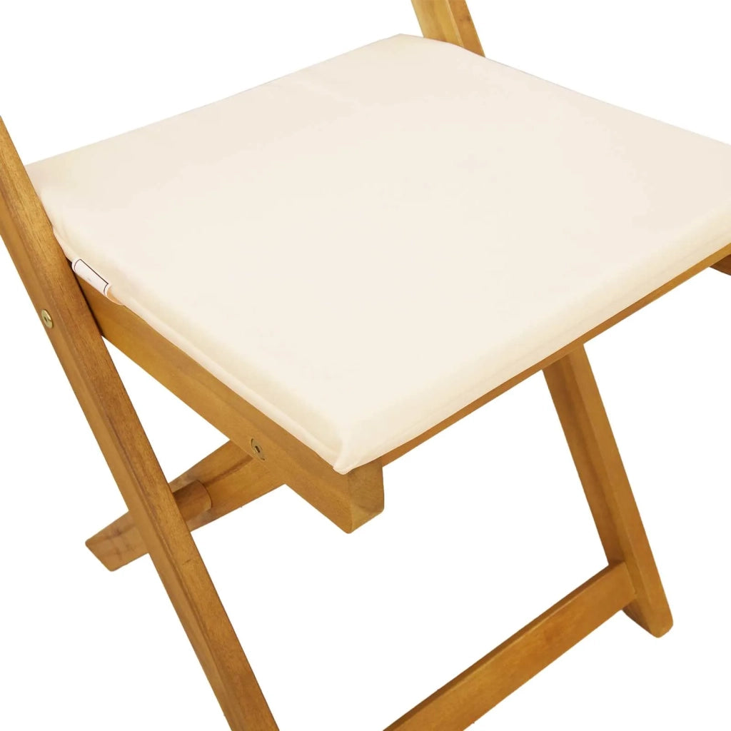 Sedie Bistro da Giardino 6 pcs Bianco Crema 40 x 53 x 80 cm