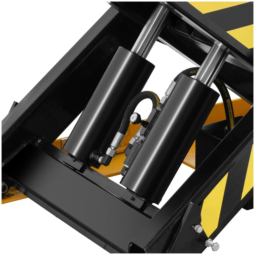 Tavolo elevatore elettrico professionale 380 volt 2000 kg acciaio giallo 14_0010061