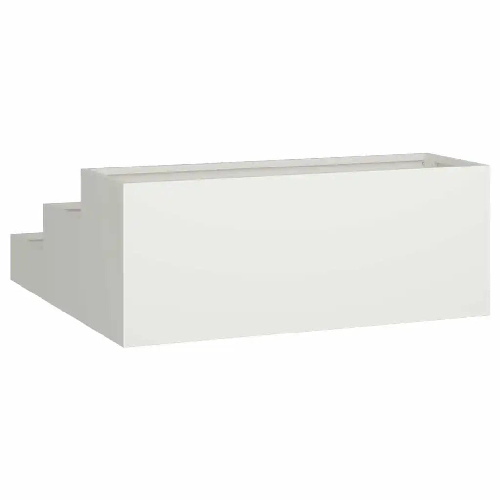 Vaso da giardino-Fioriera da Esterno-Contenitore per Piante Bianco 90 x 90 x 35 cm
