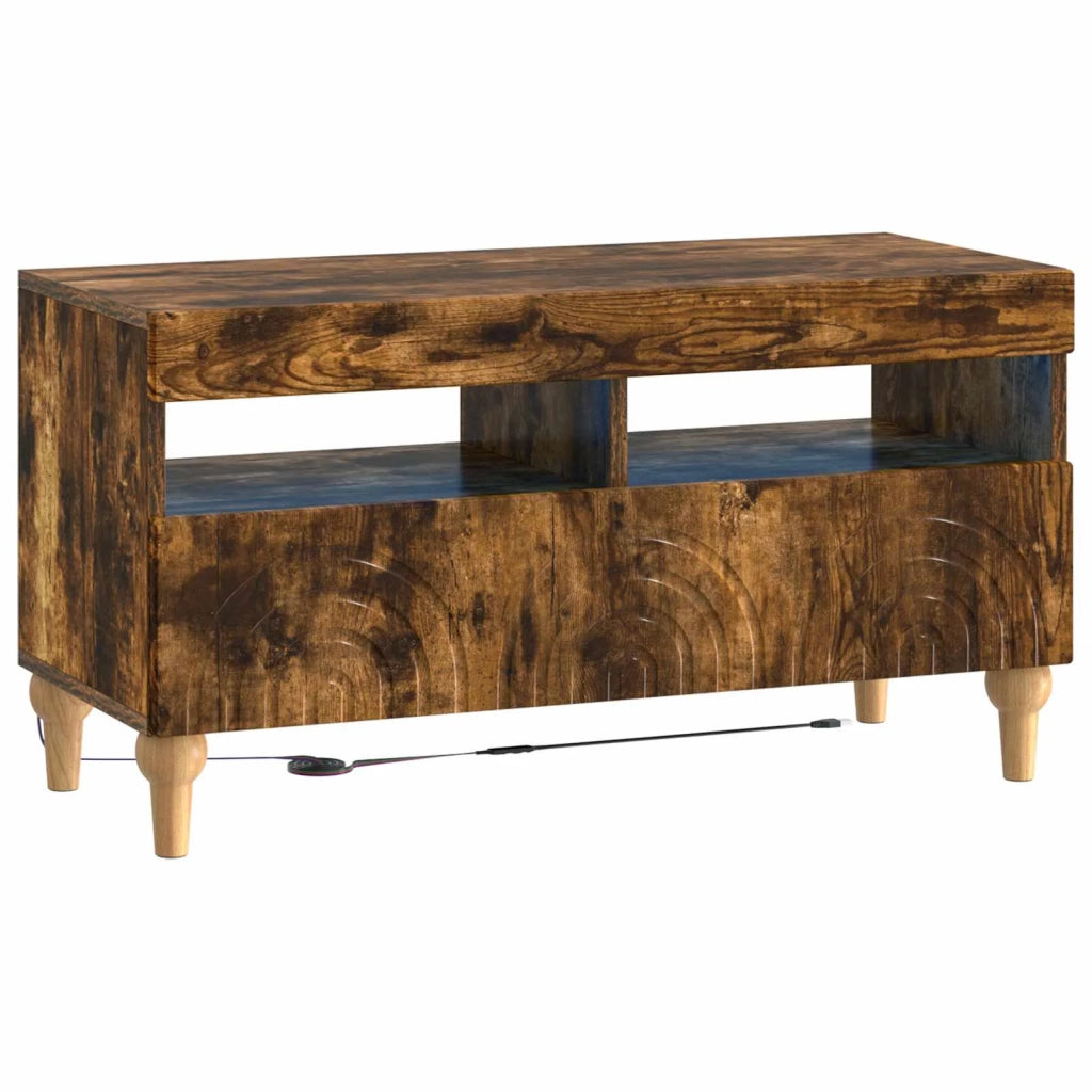 Mobile TV LED Rovere Fumo Legno ingegnerizzato 896340