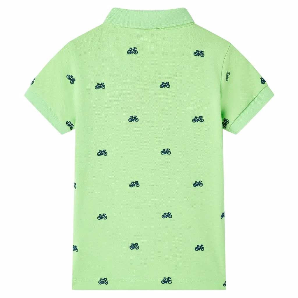 Polo da Bambino Verde Neon 116cod mxl 134824