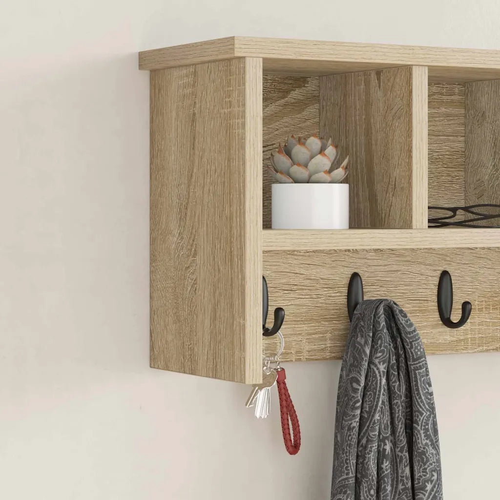 Appendiabiti a muro Rovere Sonoma 50 x 16 x 26 cm CFW5410493