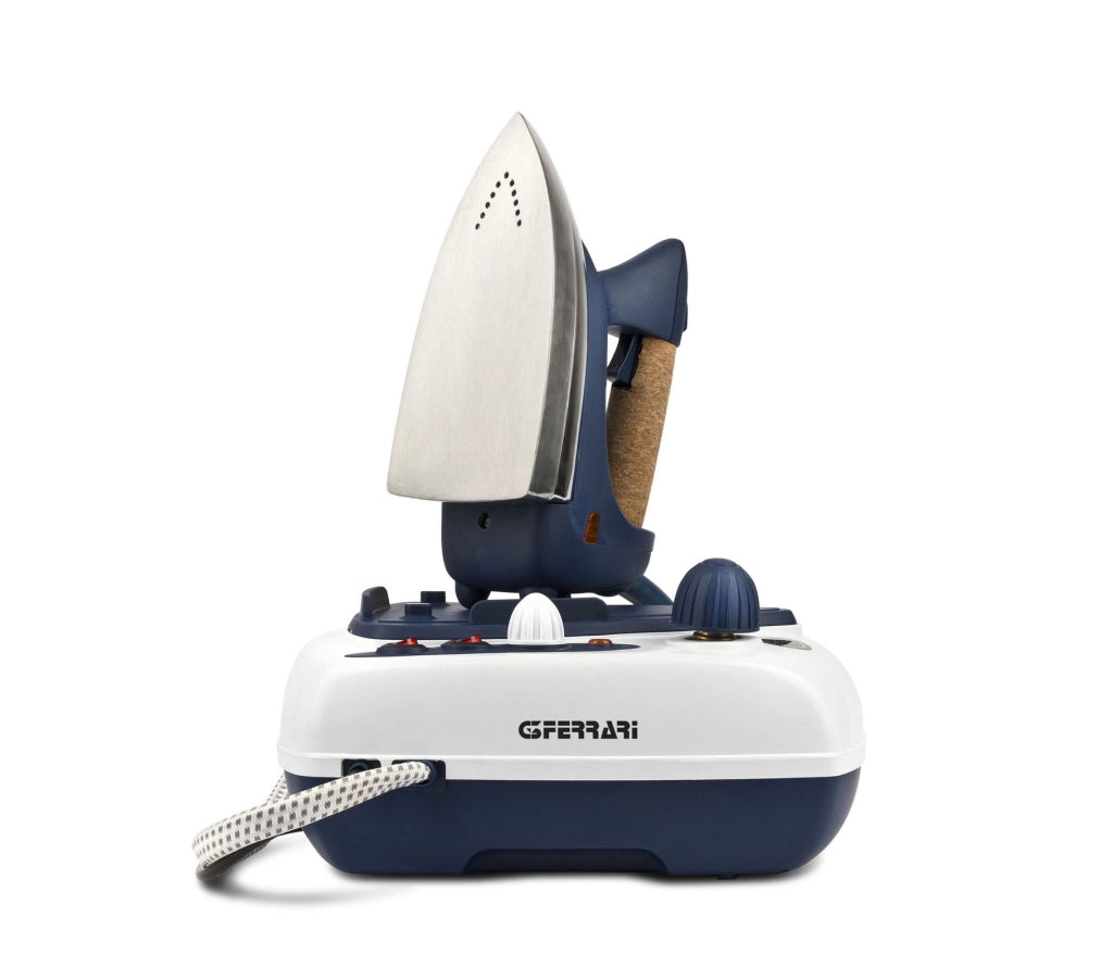 G3 ferrari g40019 getto-vap sistema stirante professionale, 2000 w, serbatoio 700cc, 3 bar pressione, termostato regolabile, accensione separata ferro/caldaia, blu/bianco