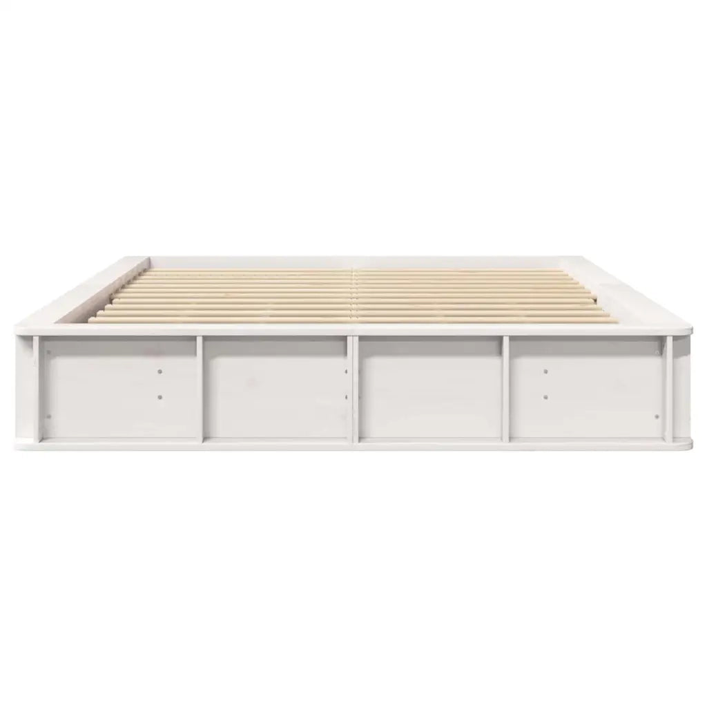 vidaXL Struttura del letto Bianco 210 x 178 x 30 cm Pino massello