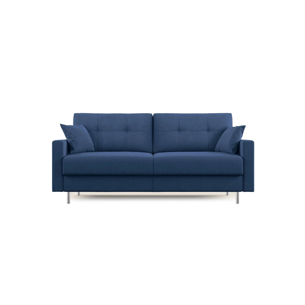 Megan Divano letto matrimoniale in microfibra smacchiabile T11 208 cm (mat. 160x197) blu