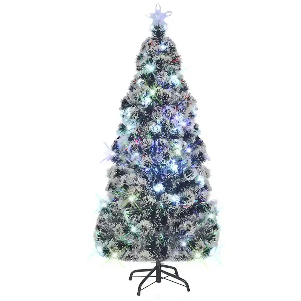 Albero di Natale Artificiale Supporto/LED 210 cm Fibra Ottica cod mxl 26752