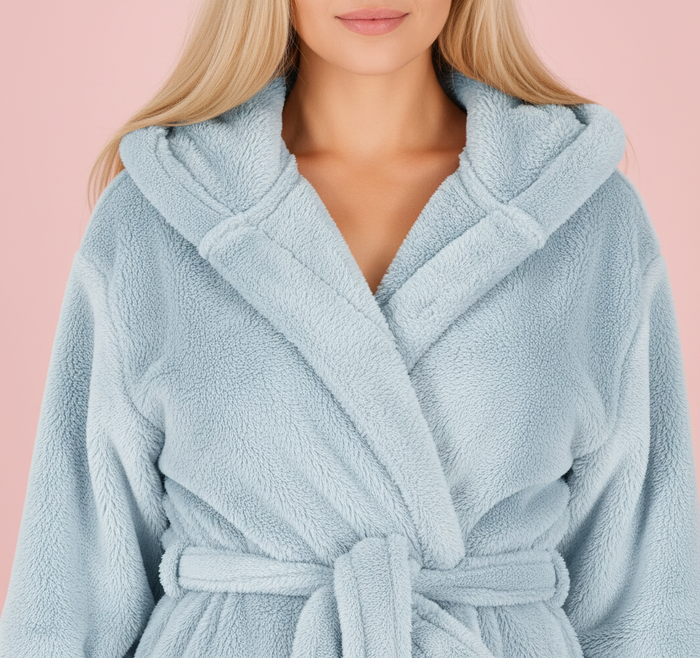 Accappatoio Da Donna Nancy + Calzini L.blue S/m