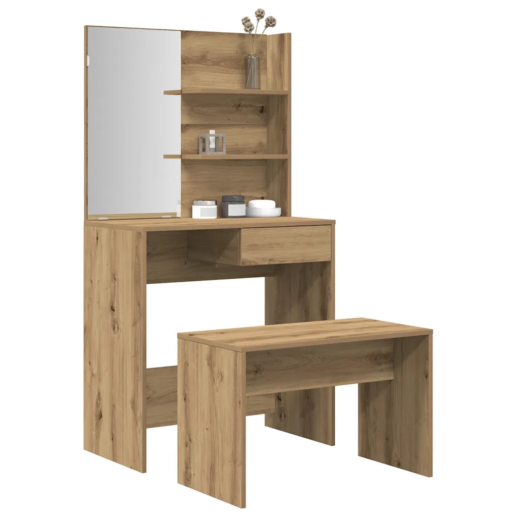 Set Toeletta Rovere Artigianale in Legno Multistrato 3329190