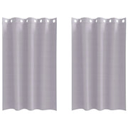 Tende Oscuranti | Tende Blackout con Anelli 2 pz Grigio Metallico 175 x 140 cm