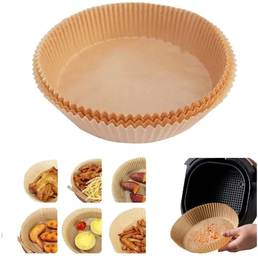 Trade Shop - Carta Rotonda Pergamena Per Assorbe Olio Frittura Forno Friggitrice 16cm X 4,5cm -