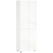 Dispensa Cucina 60x35x170 cm in MDF e Truciolato Bianco