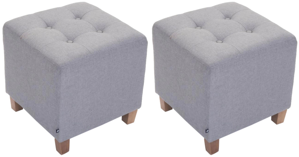 Set di 2 sgabelli Pharao grigio chiaro