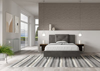 Letto Matrimoniale Francese 150x200 cm con Rete Appia Grigio