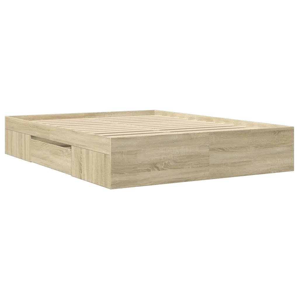 Giroletto senza Materasso Rovere Sonoma 160x200cm in Truciolato 3295459