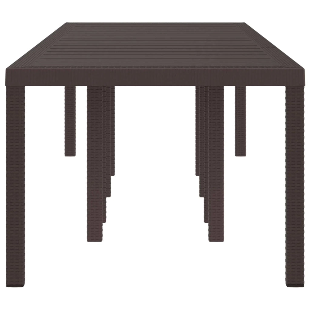 Tavolo da Giardino Marrone 300 x 100 x 73 cm polyrattan 3378521