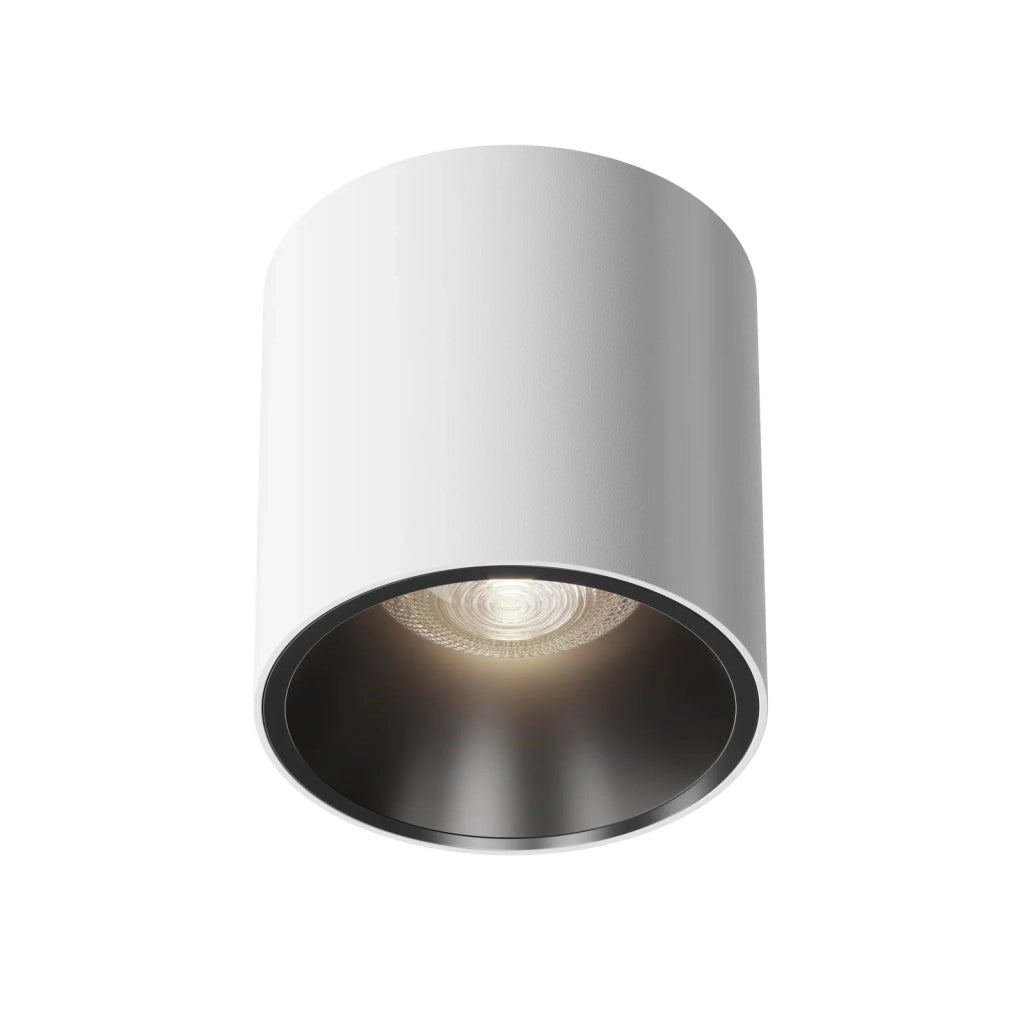 Maytoni lampada da soffitto moderna Alfa LED 1 luce LED integrato bianco metallo