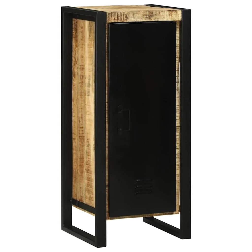 Mobile da bagno moderno 40 x 35 x 90 cm con pratici ripiani stile contemporaneo legno di mango marrone 02_0057648